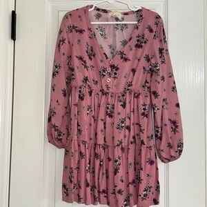 btween Pink Floral Kids Blouse